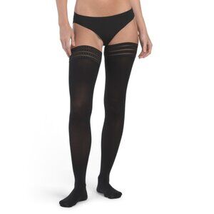 FALKE Black Made In Germany Pure Matt 50 Stay Up Tights